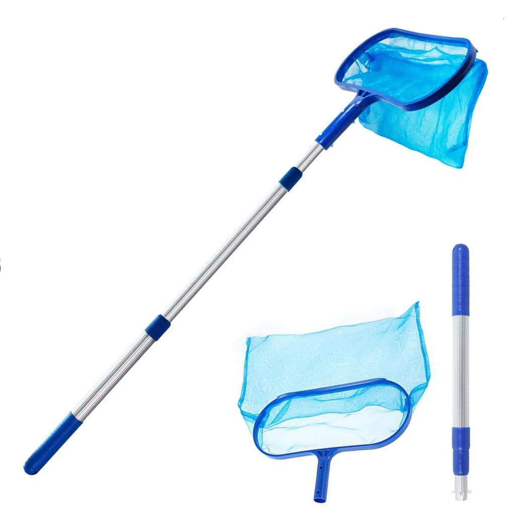 HASTHIP Swimming Pool Cleaning Net Long Handle Cleaning Net 44cm-105cm Retractable Cleaning Net for HomeHeavy Duty Deep Leaf Skimmer HASTHIP Swimming Pool Cleaning Net Long Handle Cleaning Net 44cm-105cm Retractable Cleaning Net for HomeHeavy Duty Deep Leaf Skimmer